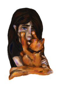 Kendra and Hero Sticker