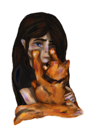 Kendra and Hero Sticker